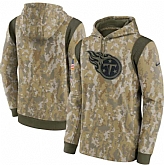 Men's Tennessee Titans Nike Camo 2021 Salute To Service Therma Performance Pullover Hoodie,baseball caps,new era cap wholesale,wholesale hats